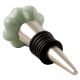 Sage Green Flower Medium Ceramic Melon Wine Stopper